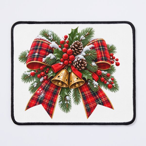 Item preview, Festive Christmas Bow and Bells designed and sold by TinyWeird.