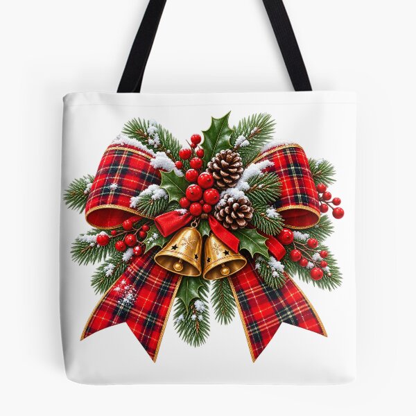 Item preview, Festive Christmas Bow and Bells designed and sold by TinyWeird.