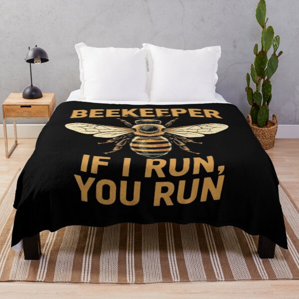 Item preview, Beekeeper If I Run You Run T-Shirt - Funny Bee Keeper Shirt - Beekeeping Men Vintage Bee Keeper Outfit designed and sold by Dabbing Turtle Designs.