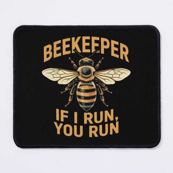 Item preview, Beekeeper If I Run You Run T-Shirt - Funny Bee Keeper Shirt - Beekeeping Men Vintage Bee Keeper Outfit designed and sold by Dabbing Turtle Designs.
