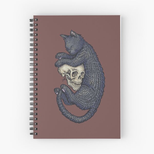 Item preview, Cat and Skull - color designed and sold by heymichah.