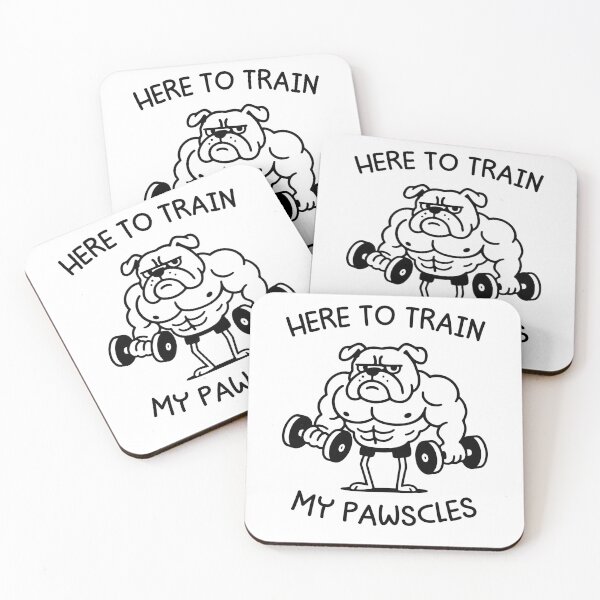 Item preview, Here To Train My Pawscles designed and sold by gunaone-design.