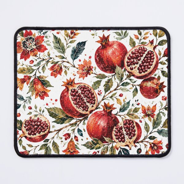 Item preview, Watercolor Pomegranate Botanical Pattern designed and sold by Gold Turtle  Lina.
