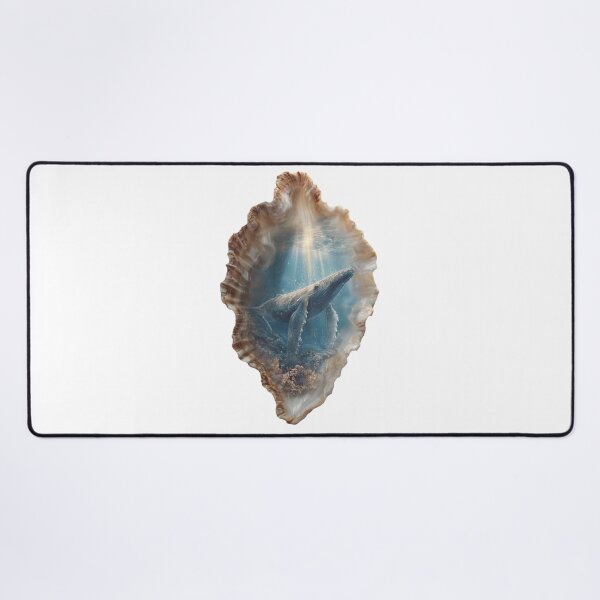 Item preview, Majestic Whale in Seashell Ocean Art designed and sold by LC&LCPlatform.