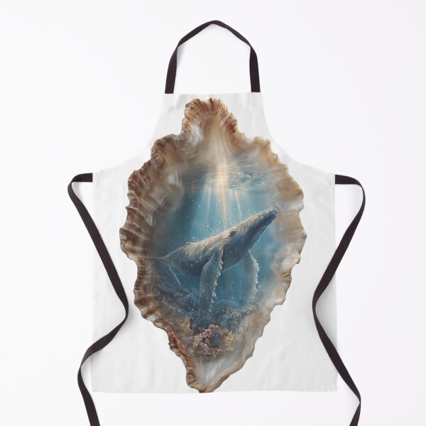 Item preview, Majestic Whale in Seashell Ocean Art designed and sold by LC&LCPlatform.