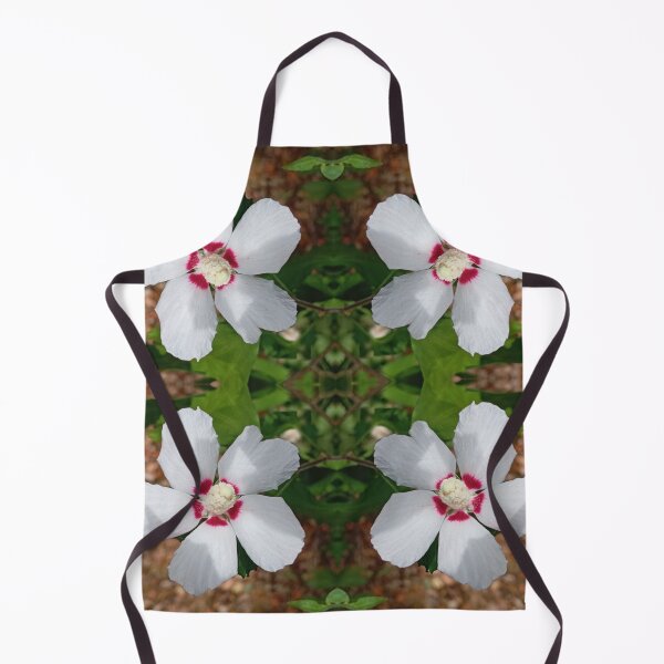 Item preview, White hibiscus flower, mirror image designed and sold by lyloubeaupere.