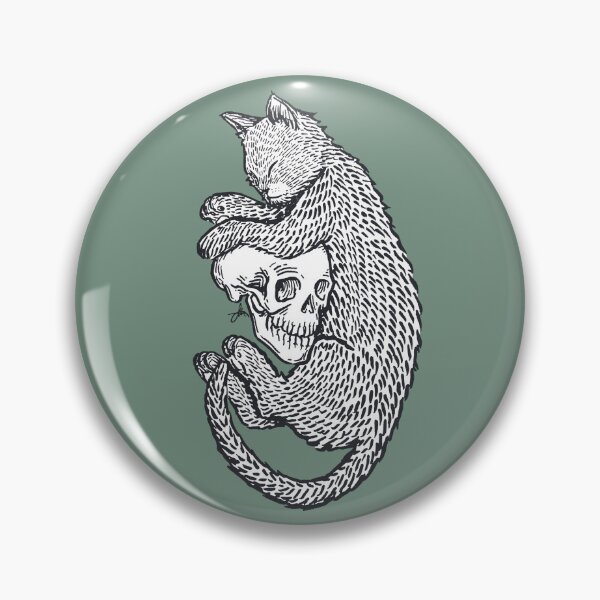 Item preview, Cat and Skull designed and sold by heymichah.