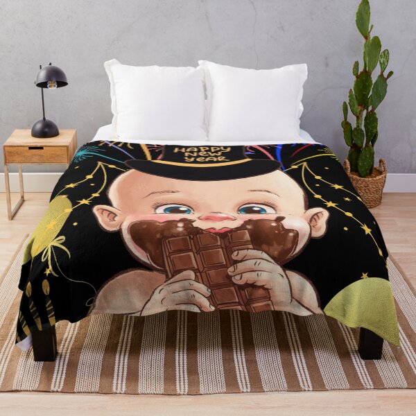 Item preview, Happy New Year 2027 - Baby New Year Munching Chocolate designed and sold by signshirtz.