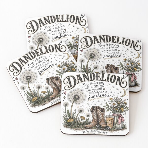 Item preview, Dandelion Born to Live Free designed and sold by The Positivity Princess.