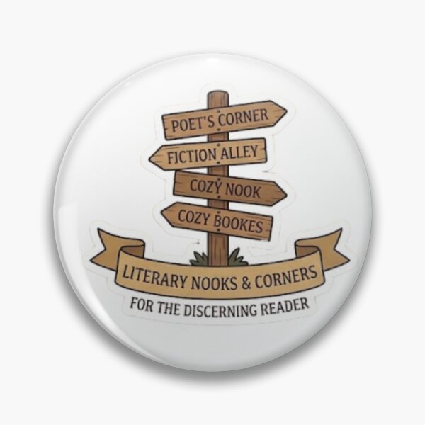 Item preview, Literary Nooks and Corners Wooden Signpost Sticker designed and sold by Wardapotomus.