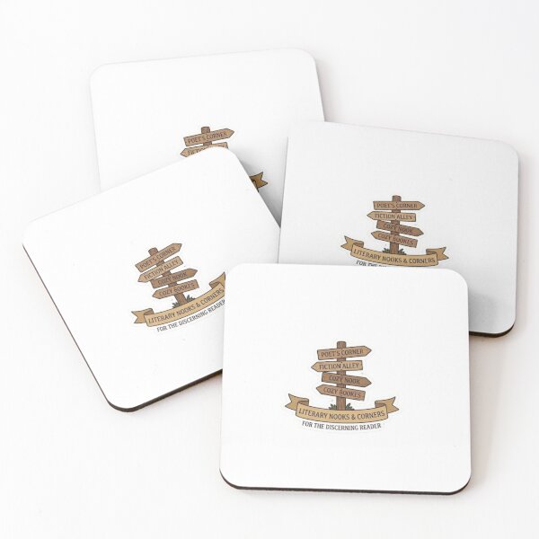 Item preview, Literary Nooks and Corners Wooden Signpost Sticker designed and sold by Wardapotomus.