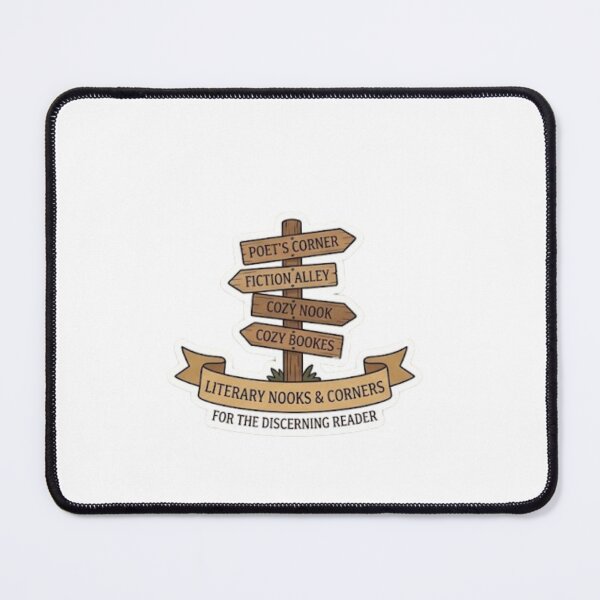 Item preview, Literary Nooks and Corners Wooden Signpost Sticker designed and sold by Wardapotomus.