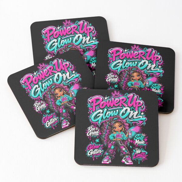 Item preview, Power Up Glow On Graffiti Girl designed and sold by CurrentPhase.