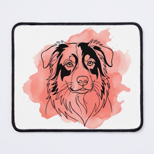 Item preview, Australian Shepherd Boho Line Art Aussie Dog Gift designed and sold by GTFullShop.