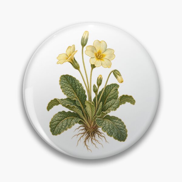 Item preview, Primrose Botanical | Spring Woodland Cottagecore Art | Fairy Folklore Gift designed and sold by Brackenlume Studio.