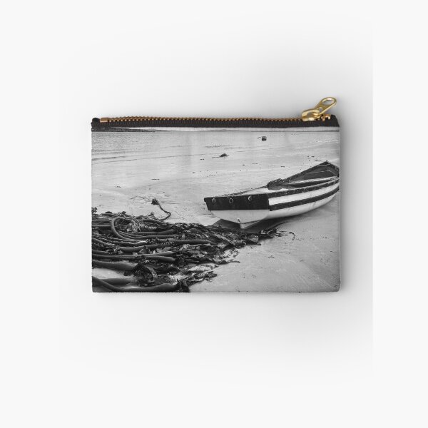 Item preview, Black and White Fishing Boat Abandoned designed and sold by Faith Based Decor .