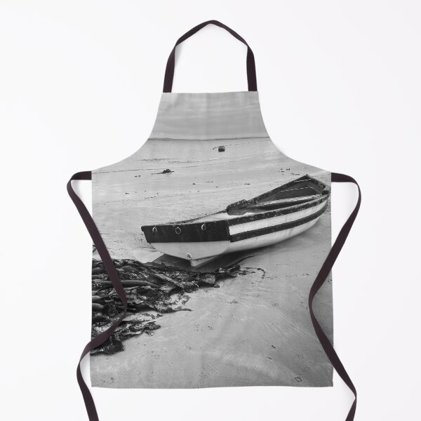 Item preview, Black and White Fishing Boat Abandoned designed and sold by Faith Based Decor .