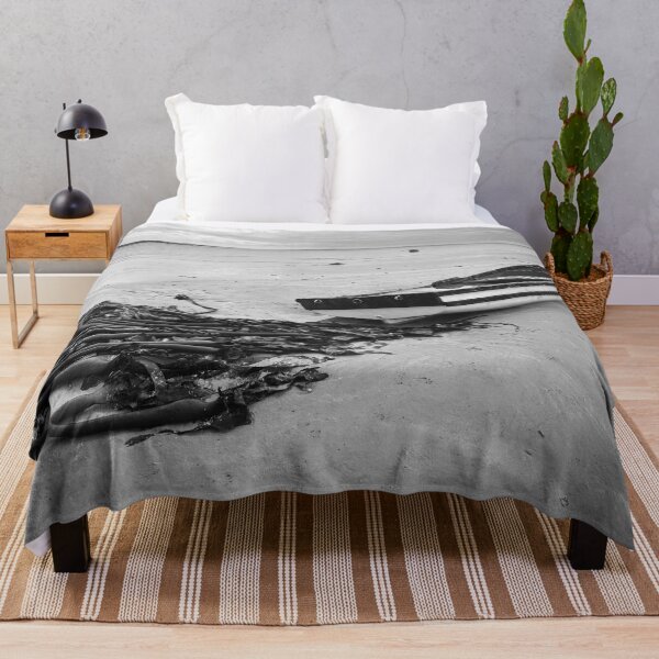 Item preview, Black and White Fishing Boat Abandoned designed and sold by Faith Based Decor .