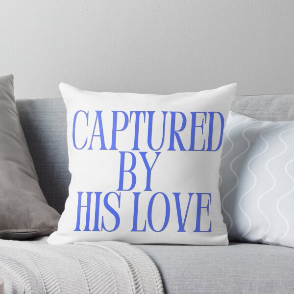 Item preview, Captured By His Love Christian Streetwear Blue Typography designed and sold by LensDyn™.