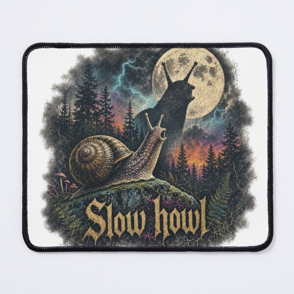 Item preview, Snail Slow Howl T-shirt designed and sold by BakersTees.