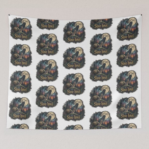 Aperçu de l'œuvre T-shirt Snail Slow Howl créée et vendue par BakersTees.
