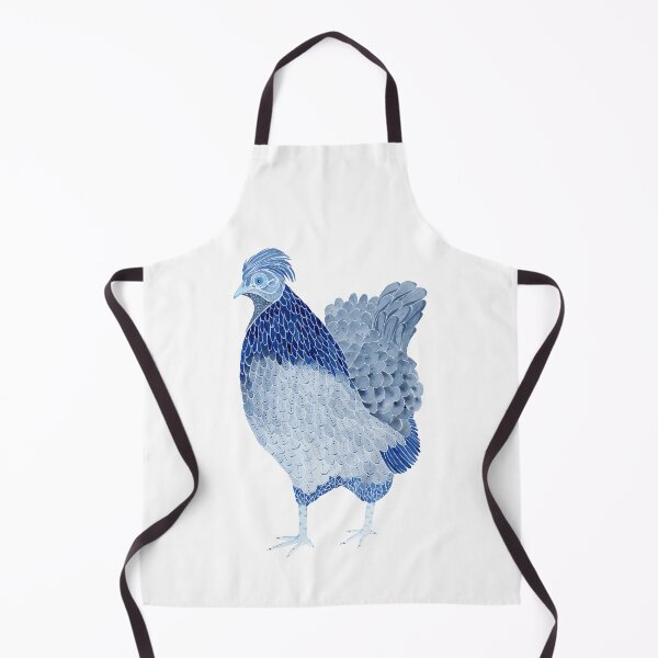 Item preview, Whimsical Blue Hen Watercolor Painting designed and sold by Sonoran Glimmer.