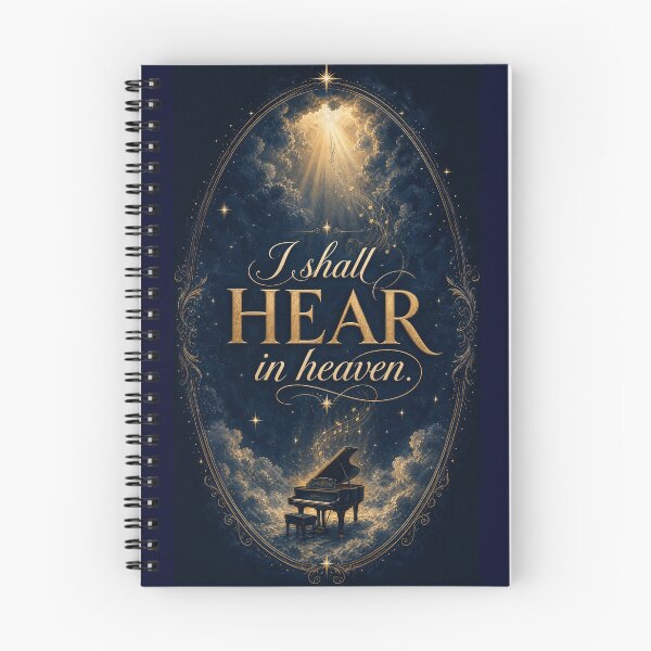 Item preview, I Shall Hear in Heaven Beethoven Quote | Celestial Music Dark Academia Art designed and sold by DoReMiStudio.