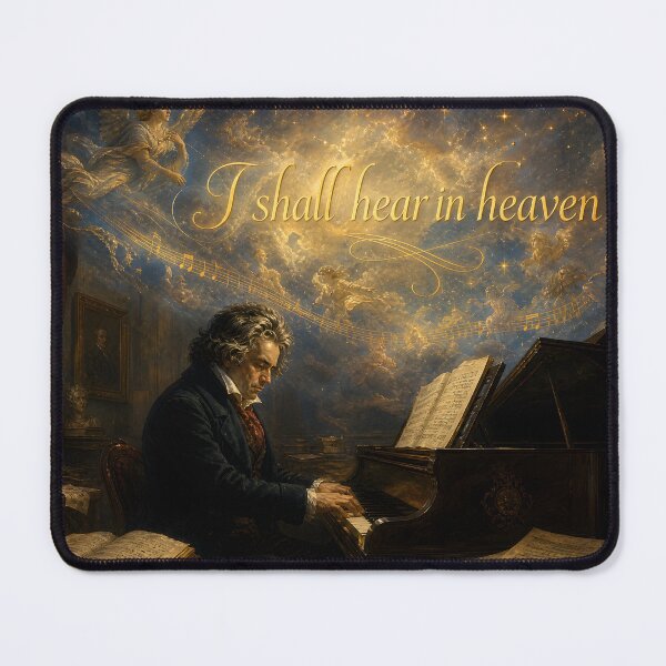 Item preview, I Shall Hear in Heaven Beethoven Quote | Celestial Music Dark Academia Art designed and sold by DoReMiStudio.