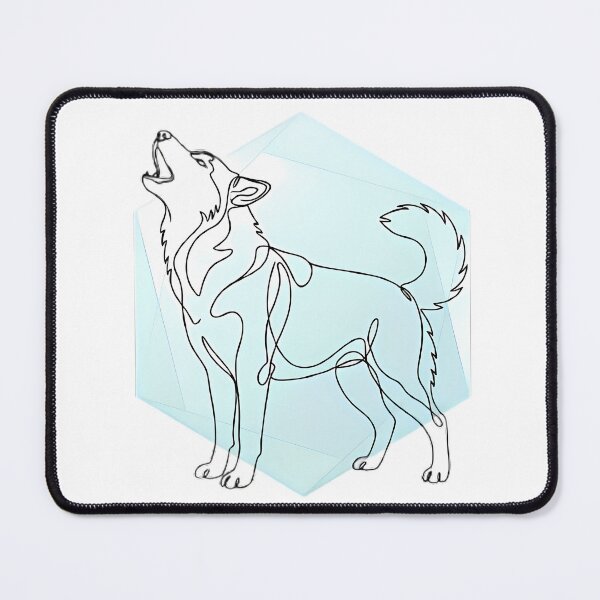 Item preview, Siberian Husky Boho Line Art Dog Lover Gift designed and sold by GTFullShop.