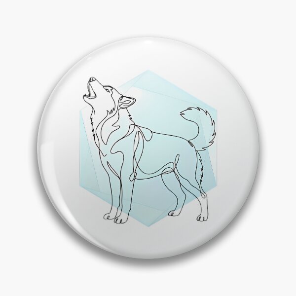 Item preview, Siberian Husky Boho Line Art Dog Lover Gift designed and sold by GTFullShop.