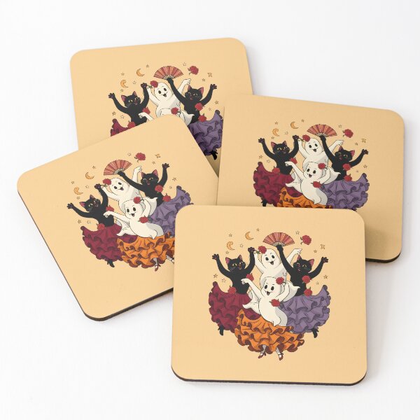 Item preview, Trick or treat, we are dancing - Ghosts and cats dance designed and sold by ParadoxParadox.