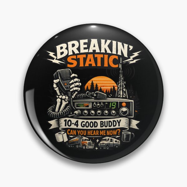 Item preview, Breaking Static Vintage Radio Trucking designed and sold by SidTastic .