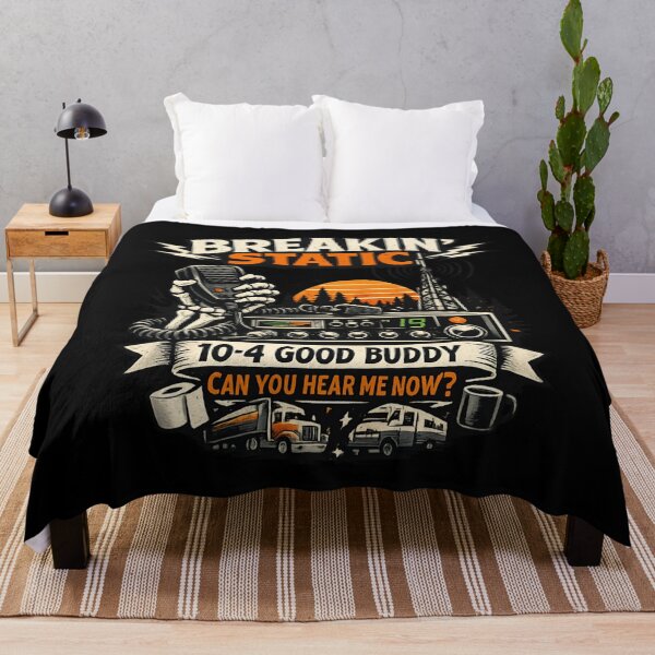 Item preview, Breaking Static Vintage Radio Trucking designed and sold by SidTastic .
