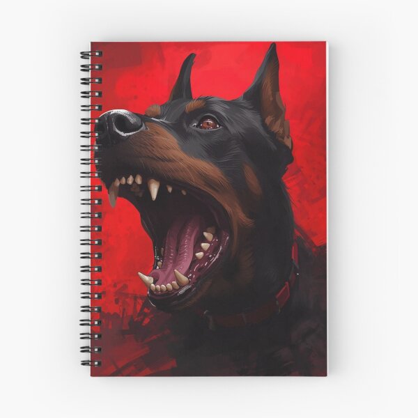 Item preview, Fierce Doberman Under Red Sky designed and sold by bakosshops.