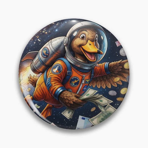 Item preview, Cosmic Duck Billionaire – Interstellar Money Explorer designed and sold by BlackCafea.