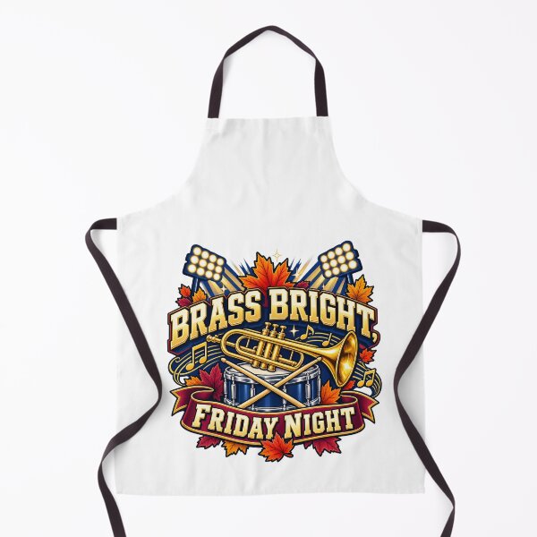Item preview, Brass Bright Friday Night Marching Band Art designed and sold by CheerfulNest.