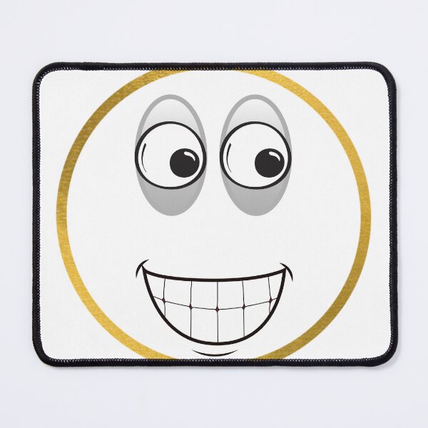 Item preview, Crazy Smile Goofy Face - Funny Cheeky Emoji Illustration designed and sold by Esraa-Arts.