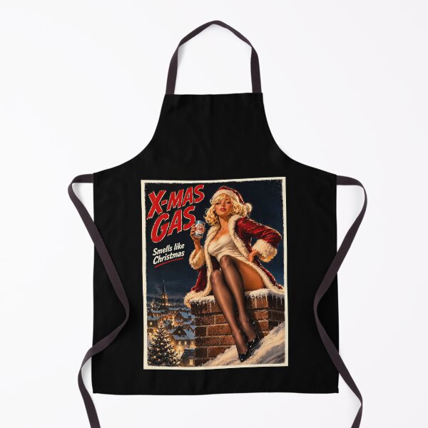 Item preview, X-Mas Gas Smells Like Christmas Pin Up designed and sold by obstinator.