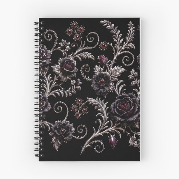 Item preview, Black Roses & Silver Filigree designed and sold by DansCreations42.