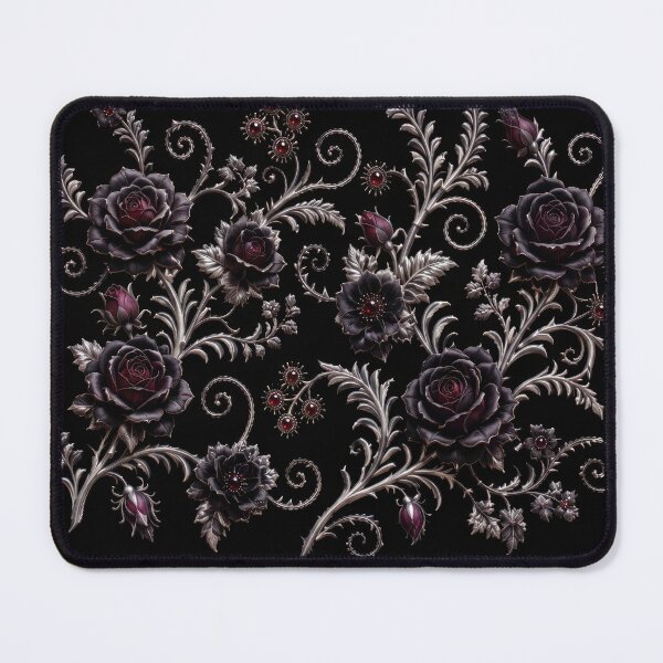 Item preview, Black Roses & Silver Filigree designed and sold by DansCreations42.
