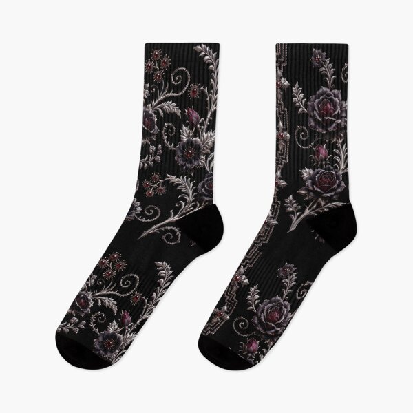 Item preview, Black Roses & Silver Filigree designed and sold by DansCreations42.