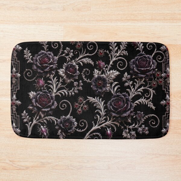 Item preview, Black Roses & Silver Filigree designed and sold by DansCreations42.