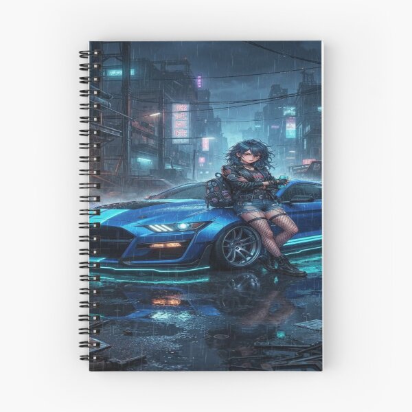 Item preview, Cyberpunk Muscle GT500 - Electric Blue Future Tuning Art designed and sold by JMAVILA ART.