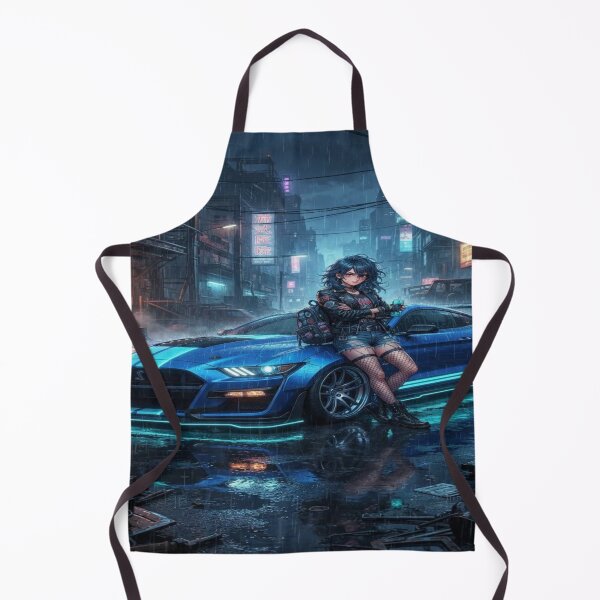 Item preview, Cyberpunk Muscle GT500 - Electric Blue Future Tuning Art designed and sold by JMAVILA ART.
