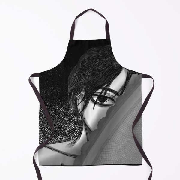 Item preview, Anime guy looking from amrchair back. Black and white style. designed and sold by YaroshMaria.