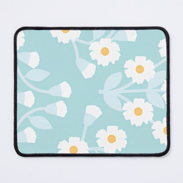 Item preview, Cute Sky Blue & White Daisy Meadow Floral Seamless Pattern designed and sold by LuxocaDesigns24.