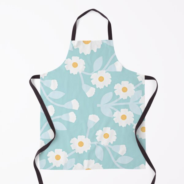 Item preview, Cute Sky Blue & White Daisy Meadow Floral Seamless Pattern designed and sold by LuxocaDesigns24.