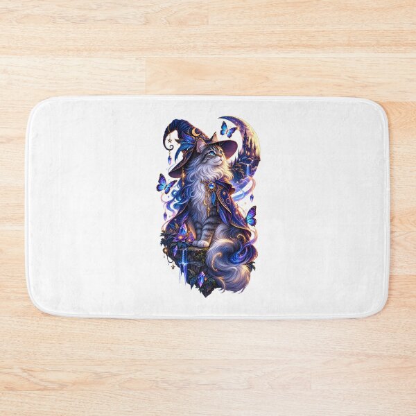Item preview, Celestial Moonlight Wizard Cat baterflys Magic Crystal Fantasy  designed and sold by BellabdO.