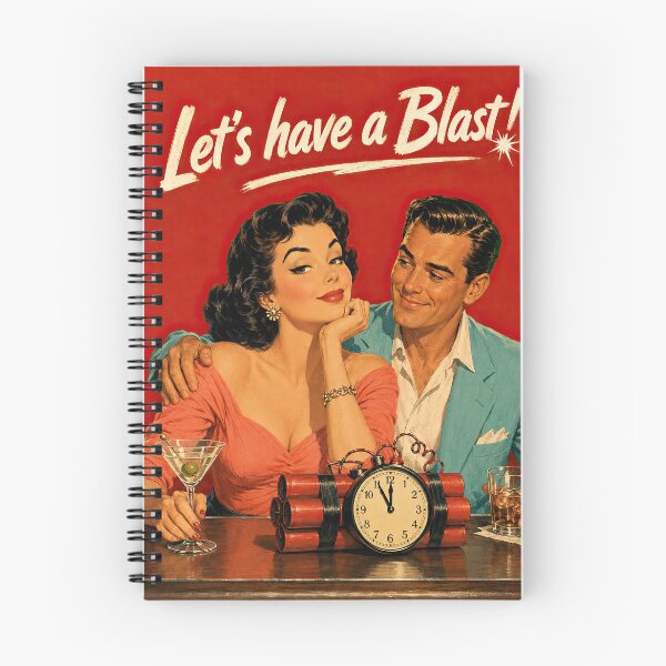 Item preview, Lets Have A Blast Vintage Couple Dynamite Poster designed and sold by obstinator.