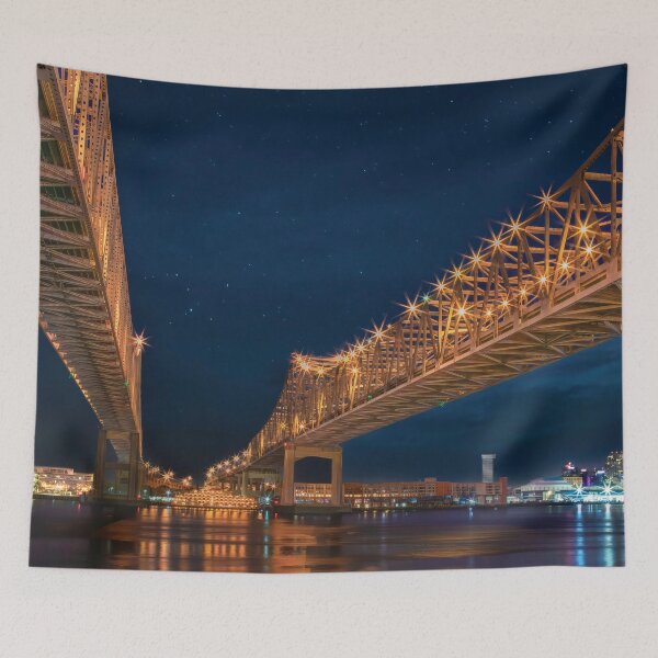 Item preview, The Crescent City Bridge, New Orleans designed and sold by Kay Brewer.